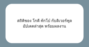 สถิติของ โกดี คักโป กับลิเวอร์พูล อัปเดตล่าสุด พร้อมผลงาน